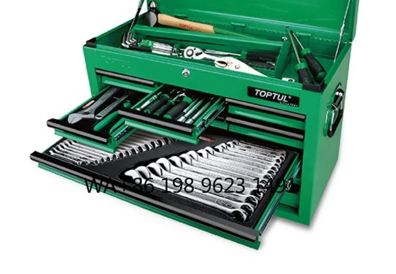 Durable 9-Drawer Storage Chest, 186PCS All-in-one Mechanics Tool Set for Auto Repair, Garage and Mechanical Workshop Service