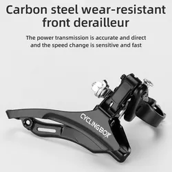 Bike 3 Speed Change Front Derailleur Mountain Bike Thumb Gear Shift Lever Set Bicycle Derailleur Cycling Derailleur Accessories