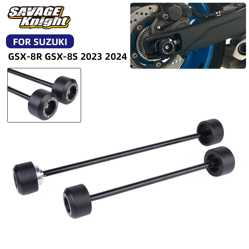 

Front Rear Wheel Sliders For Suzuki GSX-8R GSX-8S GSX8R GSX8S 2023-2024 Axle Fork Crash Slider Swingarm Stand Bobbin Protection