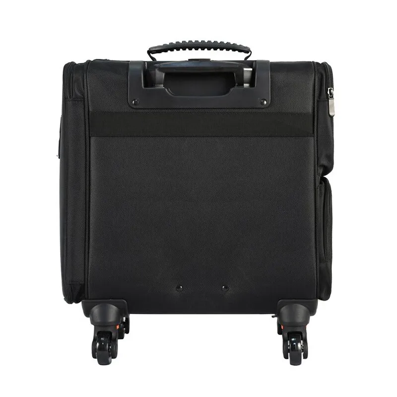 뷰티 아티스트를 위한 메이크업 케이스 - 바퀴가 달린 견고한 롤링 화장품 정리함, 다중 칸막이 여행용 도구 상자