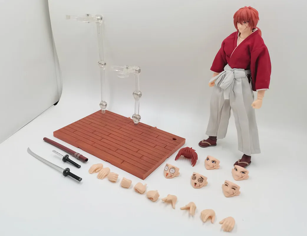 16cm/6 Inch Dasin Model Great Toys Rurouni Kenshin Himura Kenshin Shishio Makoto Sagara Sanosuke Shf 1/12 Figure Action In-stock