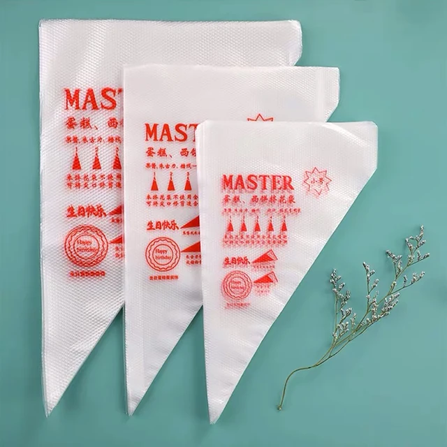 100 szt. Grube jednorazowe torby cukiernicze DIY ciasto krem dekoracja torba do wyciskania torba do lukru przybory do pieczenia rękawy do ciasta