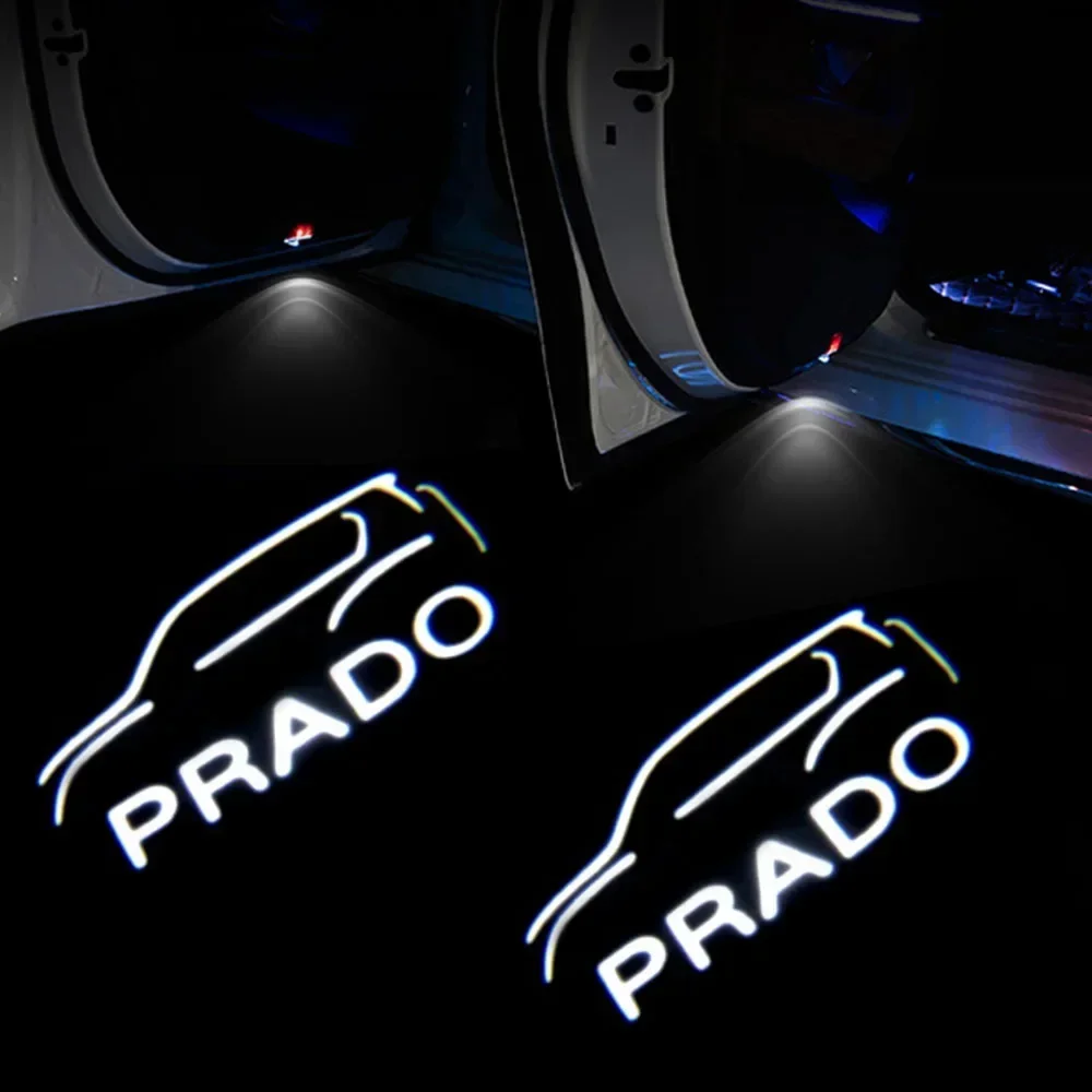 Puddle Projector For PRADO Logo Light 2pcs T-oyo-ta Car Door Light 3d Shadow Welcome Light For PRADO 150 4000 2700