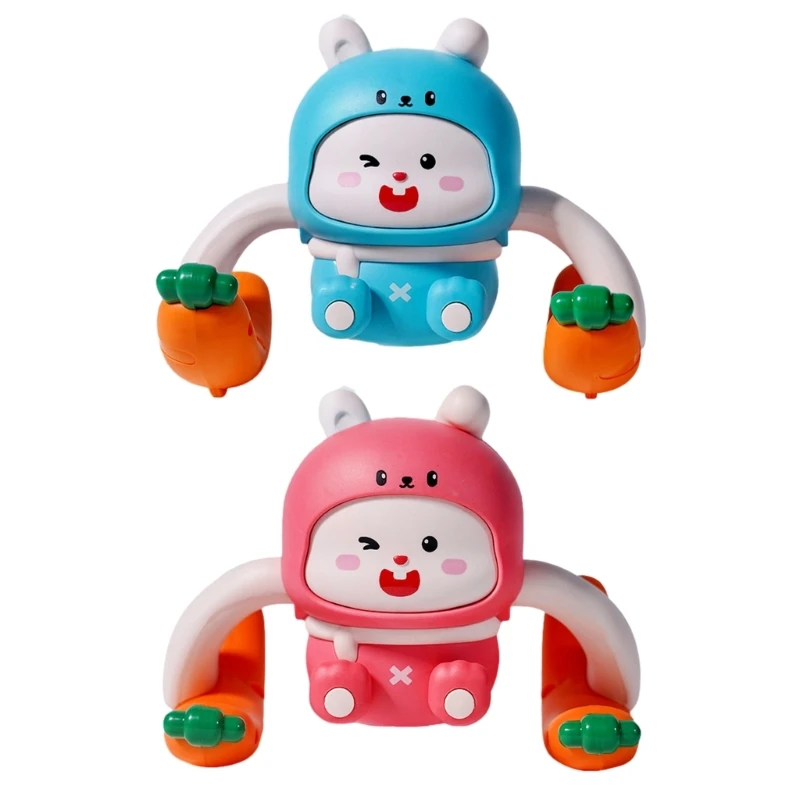 Cartoon Electronic Walking Tumbling Rabbit Toy Children Interactive Educational Infant Walking Dancing Crawling Toy