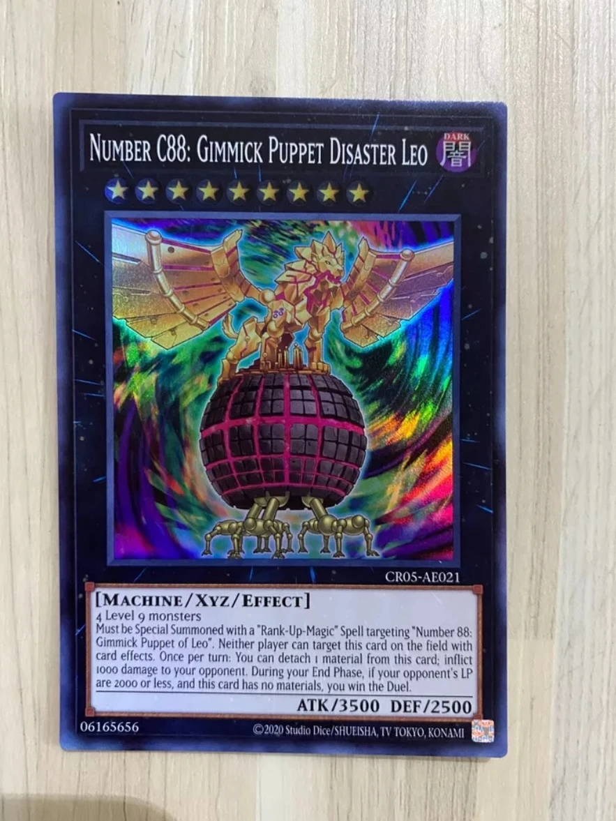 Yugioh KONAMI Duel Monsters CR05-AE021 Number C88: Gimmick Puppet Disaster Leo Super Rare Asian English Collection Mint Card