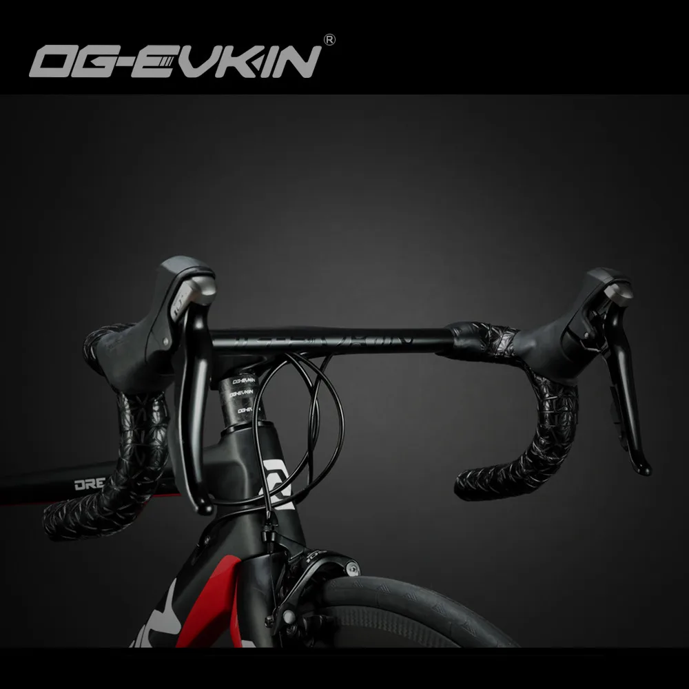 OG-EVKIN HB-1000 AERO Integrated Handlebar 28.6MM One Piece Matte Road Bicycle 400/420/440mm Bike Handle Bar