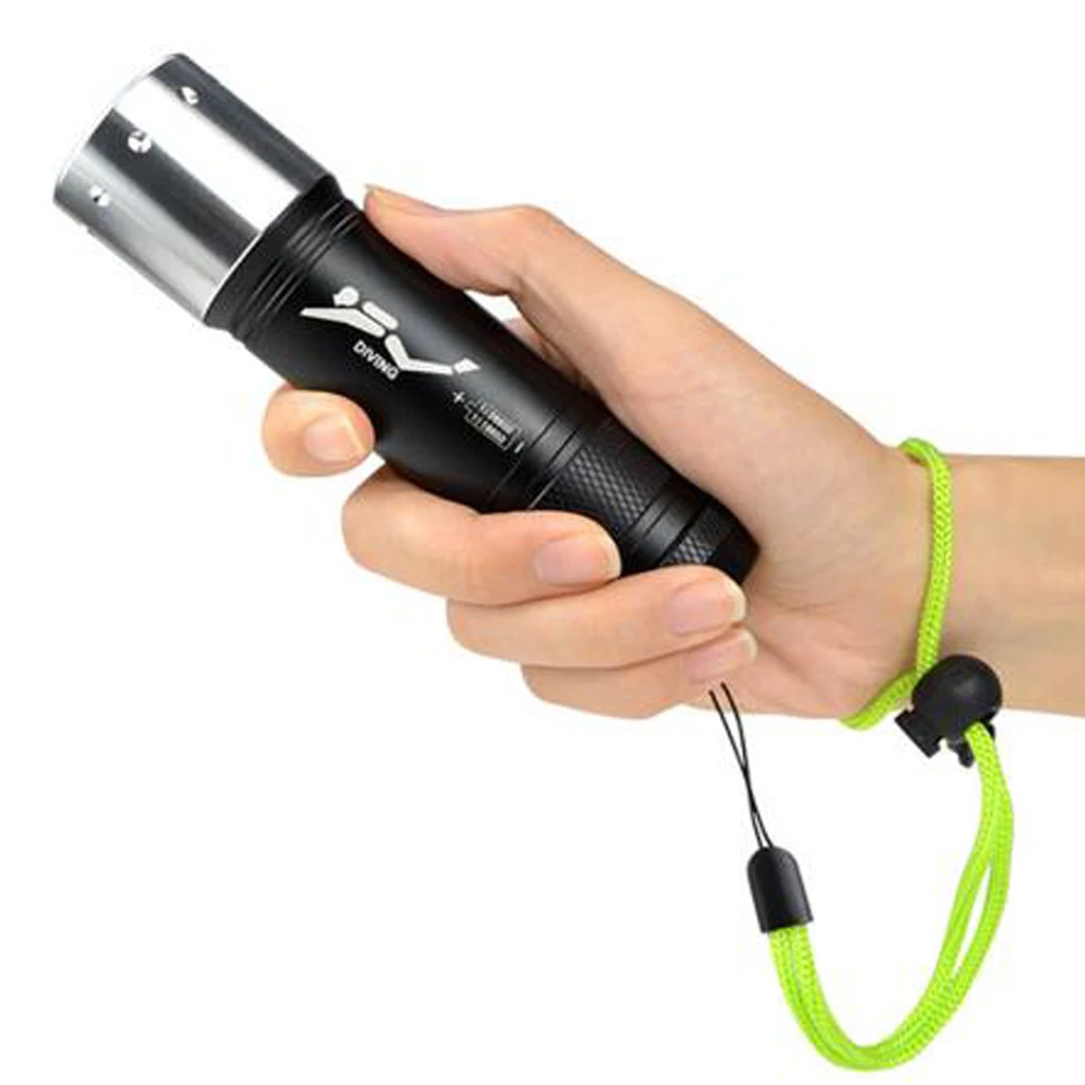 5000 LM Diving Light T6 LED Dive Flashlight Lamp Torch Underwater 50M Waterproof 18650/AAA/26650Battery Diver Torch