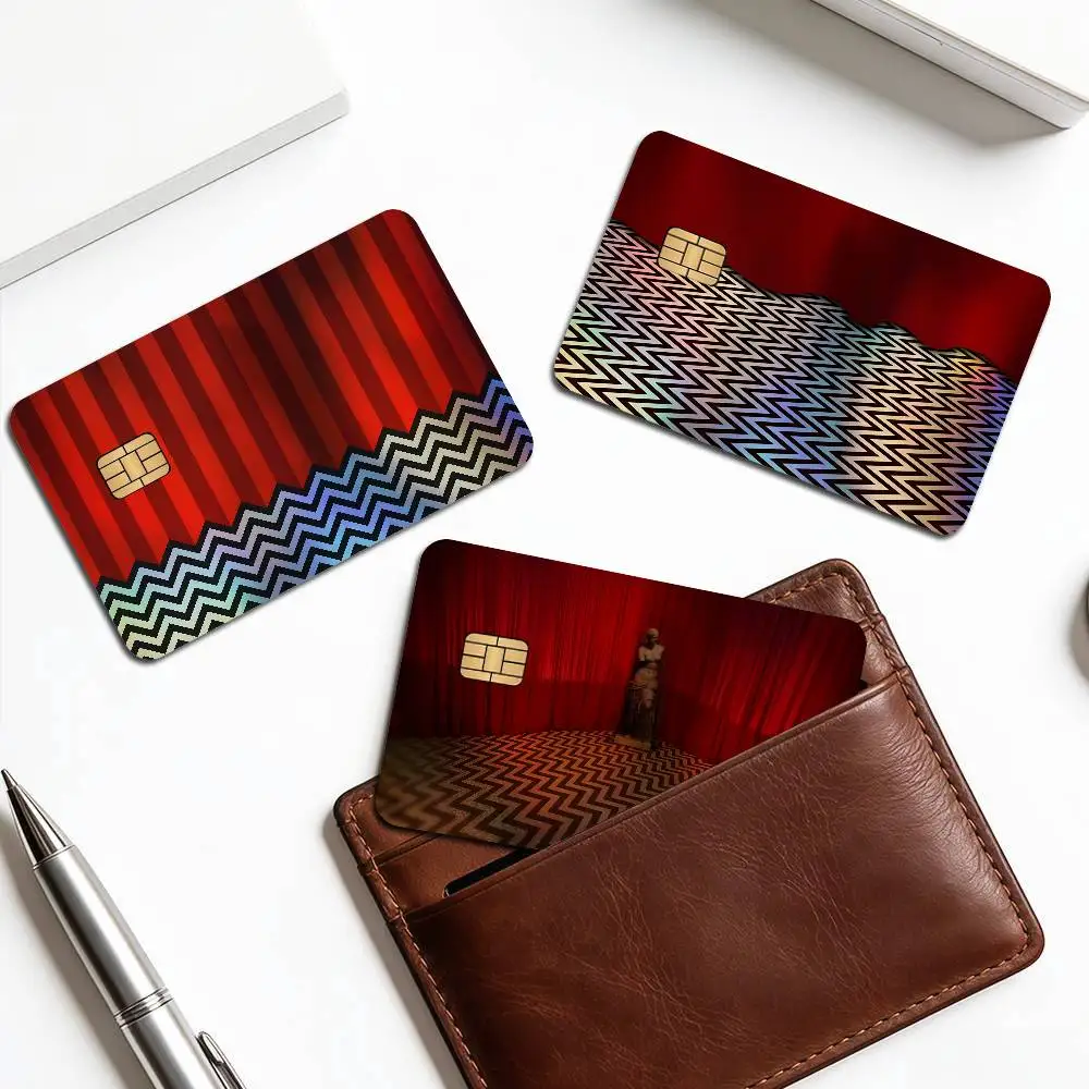 Mystery TV T-TwinS P-Peaks Laser Glitter Bank Card Stickers Fashion Multi Scene Art Decor Decals