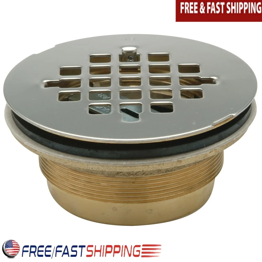 

Латунный сливной станок для душа без герметика, чугунный фильтр из нержавеющей стали, съемный формованный душ с полированной отделкой