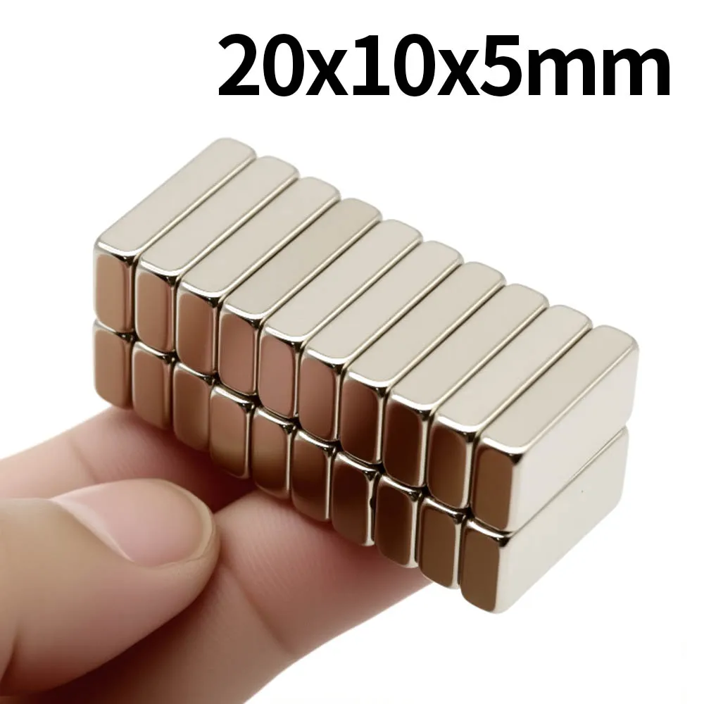 20x10x5mm Super Strong Neodymium Magnet N35 NdfeB Permanent Magnetic imanes Block Powerful Magnets Refrigerator Magnet