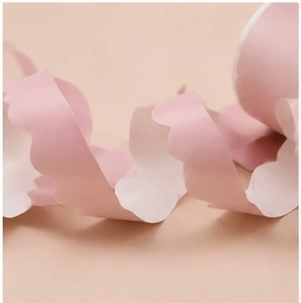 2 Rolls Pink Scalloped Bulletin Board Border Stickers Self Stick Classroom Wall Borders Bulletin Board Trim School Decoration