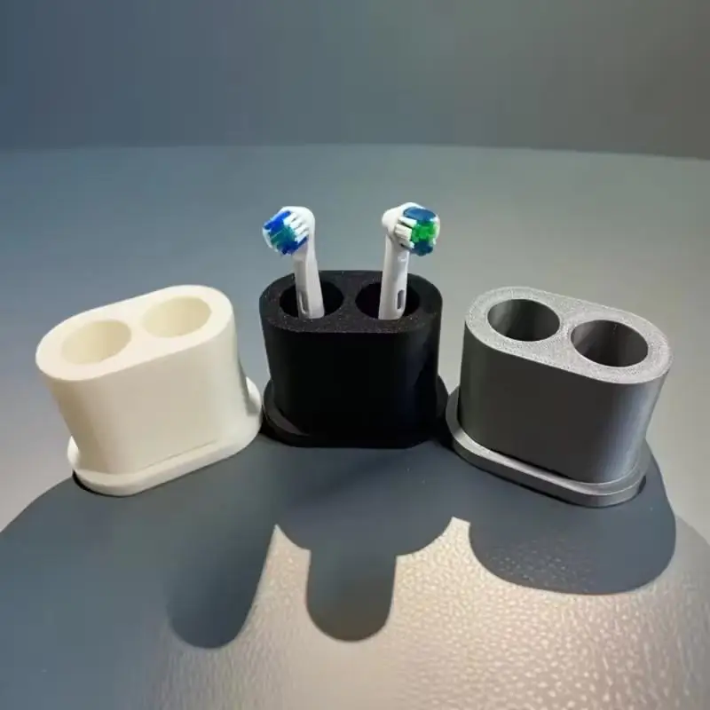 Bathroom Countertop Plastic Organizer, 1Pcs Mini Storage Box for Electric Toothbrush Head Holder