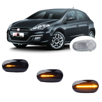 for Fiat Bravo II MK2 198 2006 2007 2008 2009 2010 2011 2012 2013 2014 Dynamic LED Indicator Side Marker Turn Light Signal Lamp