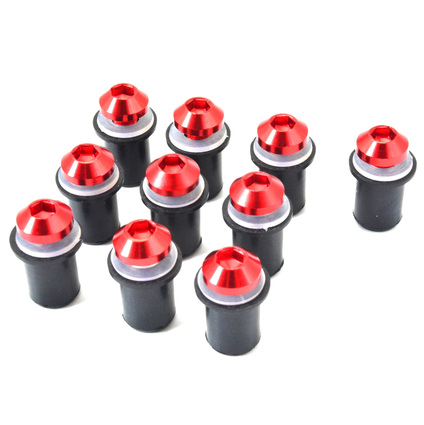 

For SUZUKI GSXR 600 750 1000 250R SV650A GSX-S 1000 10PCS Fairing Wind Screen Screw Bolt Kit Windshield Mounting Nut bolt GSXR