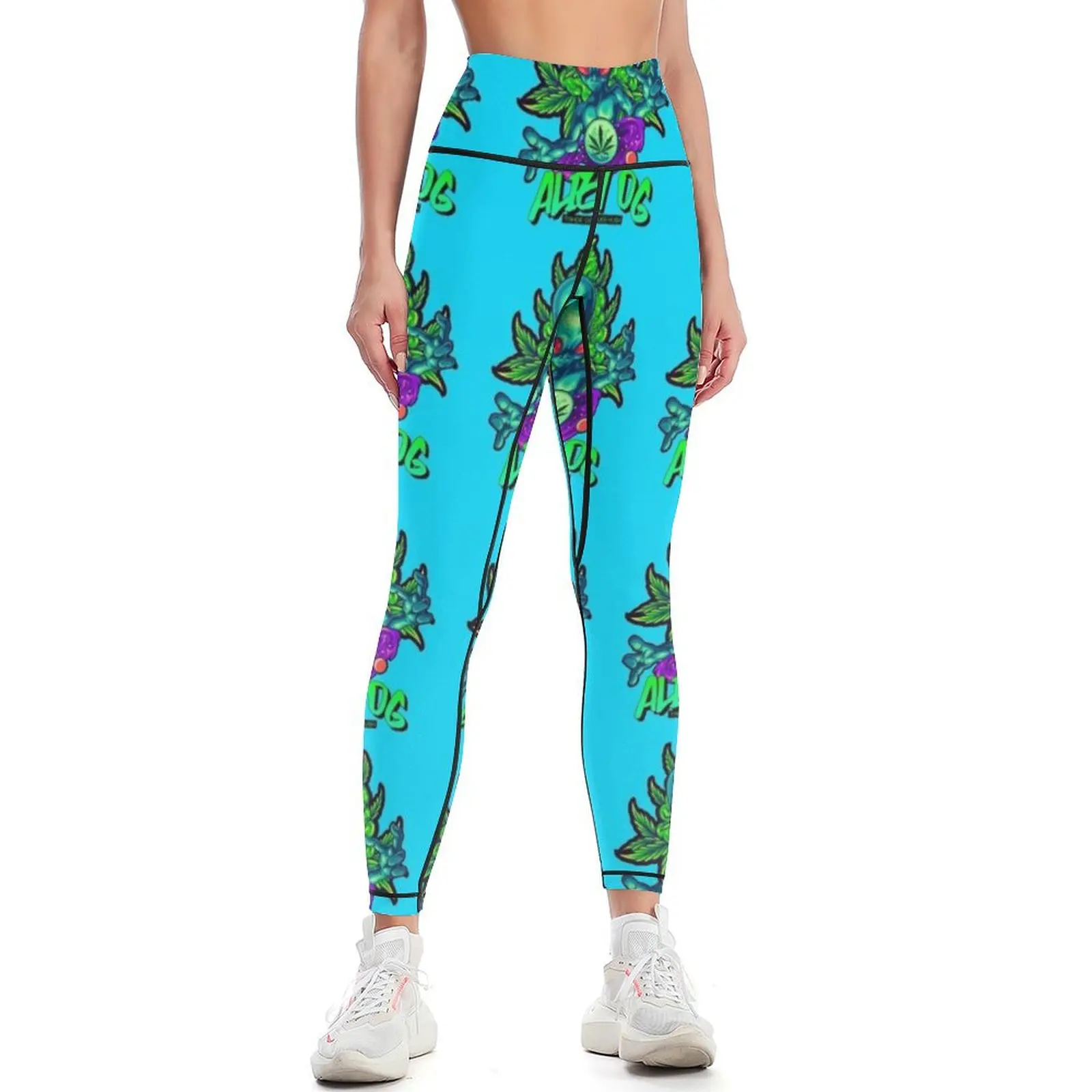 

Alien OG - Tahoe OG x Alien Kush - Weed Strains - Stoner Merch Leggings jogging pants Women's sportswear Womens Leggings