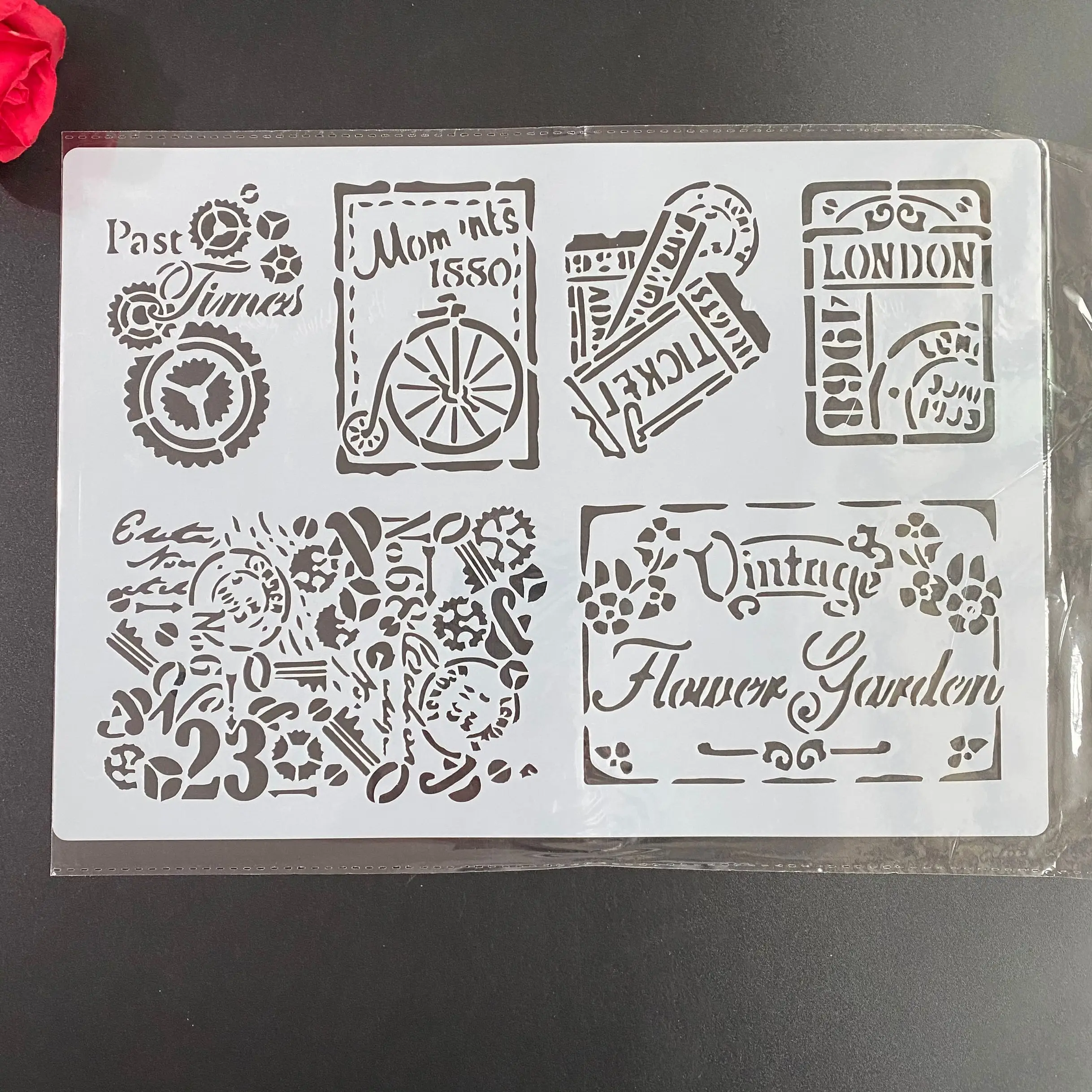 4 шт./набор, трафареты для рисования мандалы