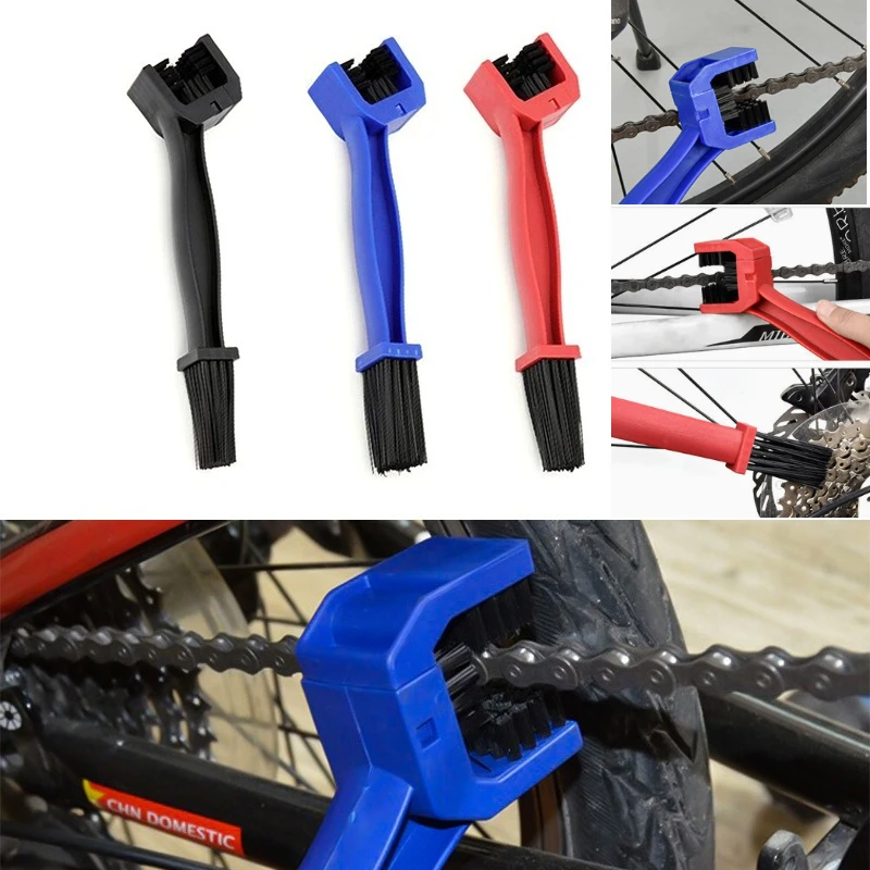1pcs Motorcycle Bicycle Chain Cleaner，Road Bike Chain Clean Brush Bicycle Clean Motorcycle Tools Chain Cleaner Tool