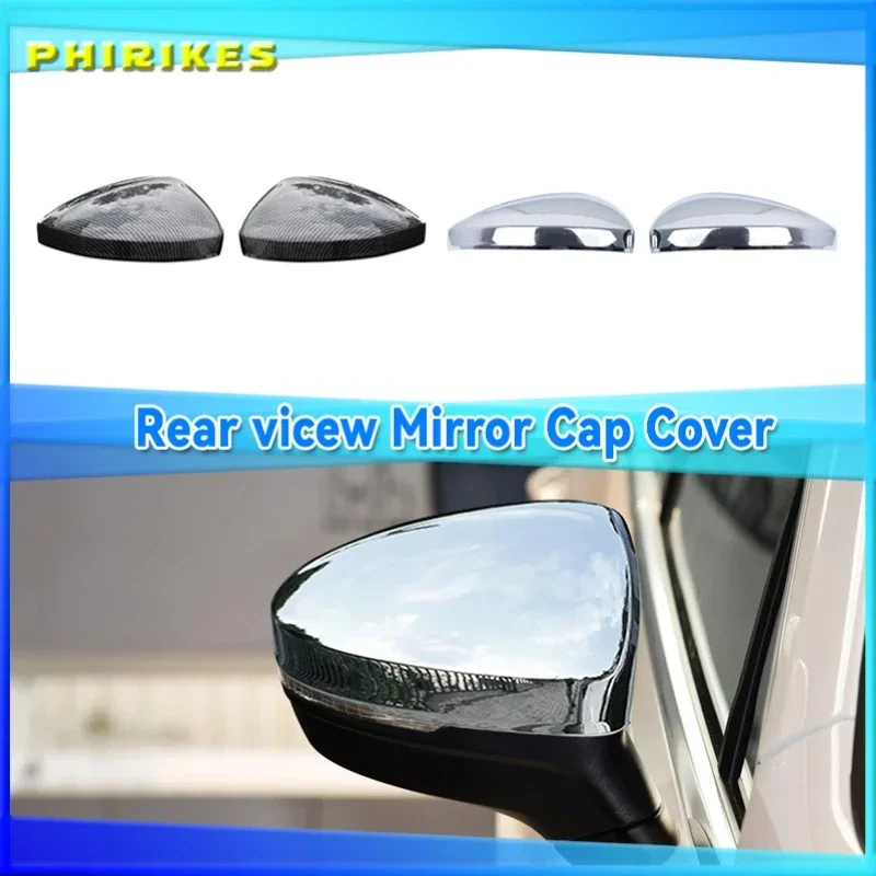 

2pcs Side Wing Mirror Caps Cover for VW Tiguan Allspace L MK2 2017 2018 (Carbon Look) 2019 2020 Pair