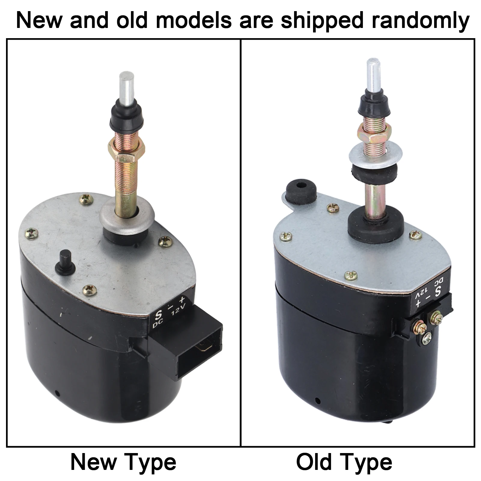 Moteur d'essuie-glace en métal pour tracteurs, remplacement du moteur d'essuie-glace, accessoire de terrain d'essuyage à 105 °, DC12V