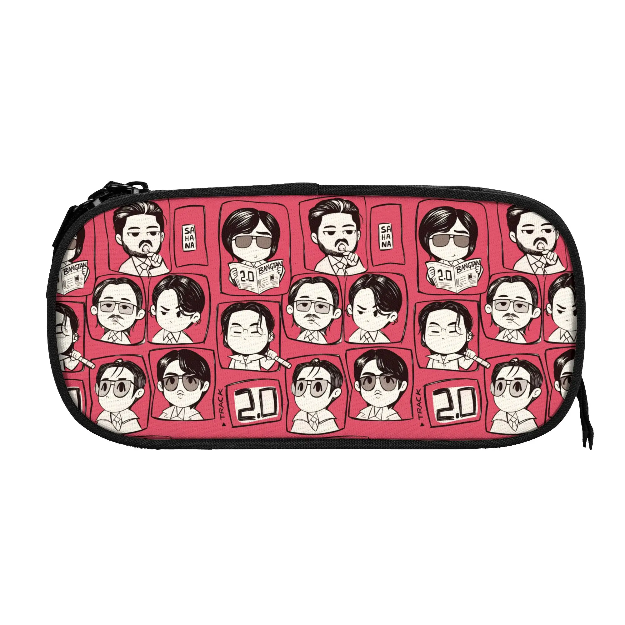 

Fashion Kpop Members World Tour 2026 Pencil Cases Pencilcases Pen Box for Student Large Storage Bag Office Zipper Stationery