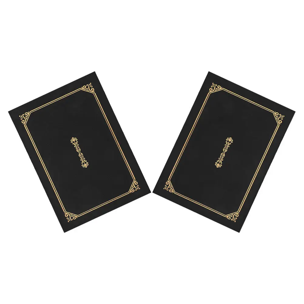 2Pcs A4 Certificate Holders Diploma Covers Distinguished Appearance Versatile Use for Schools Businesses Awards and Certificates