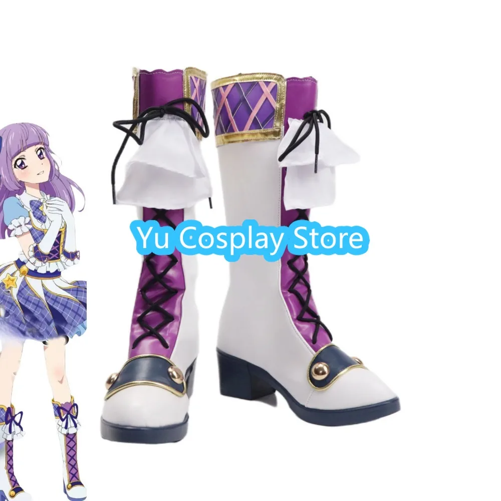 chaussures-de-jeu-de-role-aikatsu-sumire-hikami-bottes-a-talons-hauts-pour-femmes-personnalisation-pour-fete-d'halloween