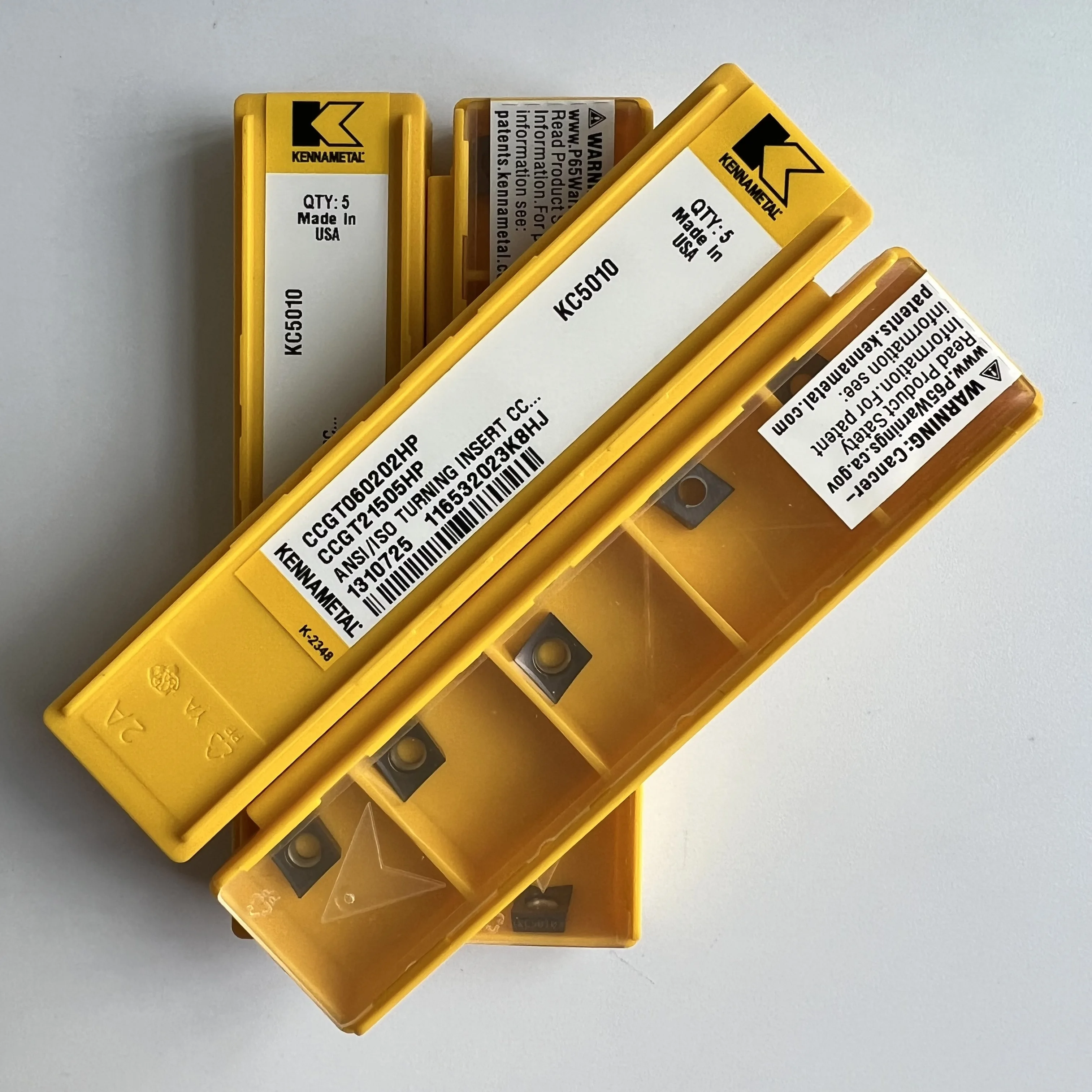 

Hard alloy cutting blades CCGT060202HP KC5010 KC5025