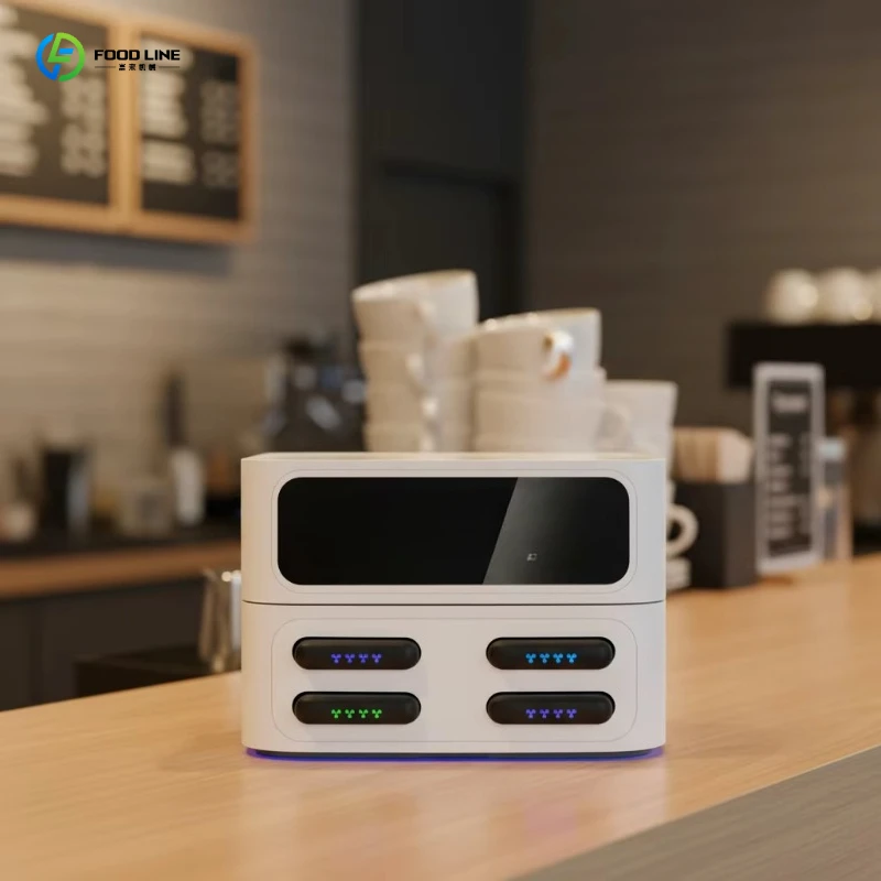Customizable 4 Slots Ultra Slim Portable Charger 60W 5000mAh Shared POS Quick Charge Public Power Bank Rental Station