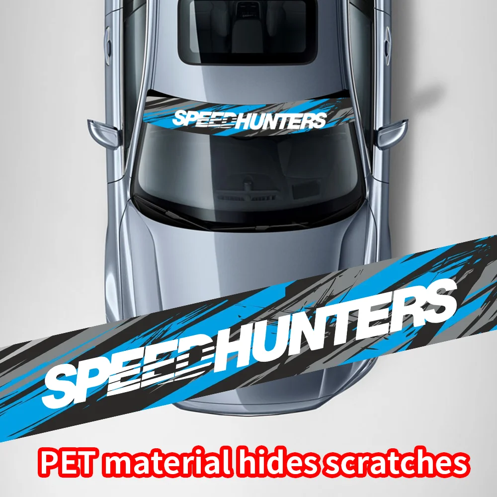 SPEED HUNTERS ظلة ملصق بارد الزجاج الأمامي والخلفي نافذة الشارات اكسسوارات السيارات مقاوم للماء واقية من الشمس الفينيل ديكور