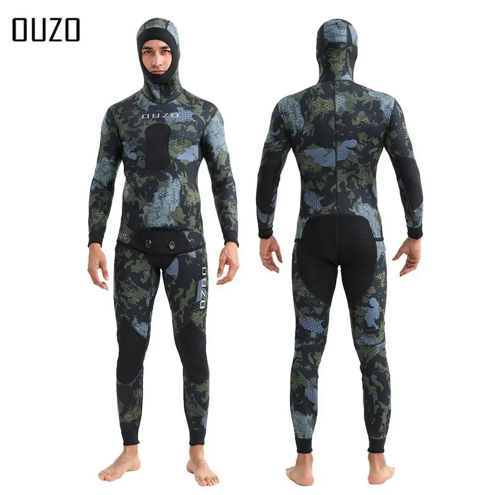 

1.5mm Men Neoprene Spearfishing Wetsuit Camouflage One-piece Diving Suit Scuba Free Diving Spearfishing Kitesurf Equipment