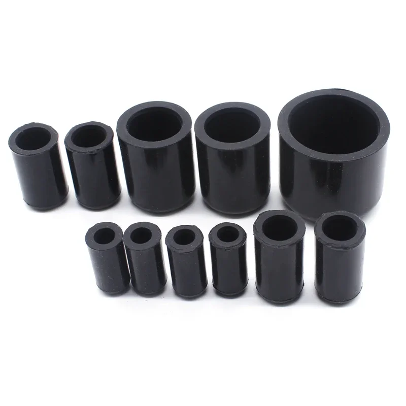 5pcs  Black  PVC Plastic rubber Silicone Blanking Cap Intake Vacuum Hose Tube End Bung Plug Inner Diameter 4mm-32mm End Cap
