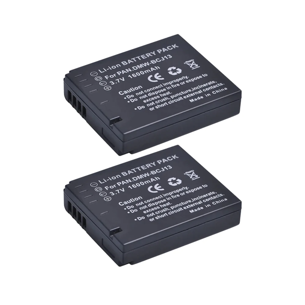Baterias de câmera 1600mAh DMW-BCJ13 BCJ13 BP-DC10 BPDC10 para Panasonic Lumix DMC-LX5 LX5GK LX5W LX7 LX7GK LX7K