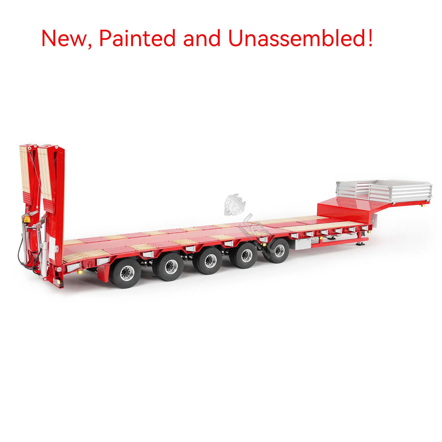 

Metal 5 Axles Steering LESU 1/14 Semi Trailer Hydraulic Lifting Tailboard Electric Support Legs for DIY RC Tractor Truck Model