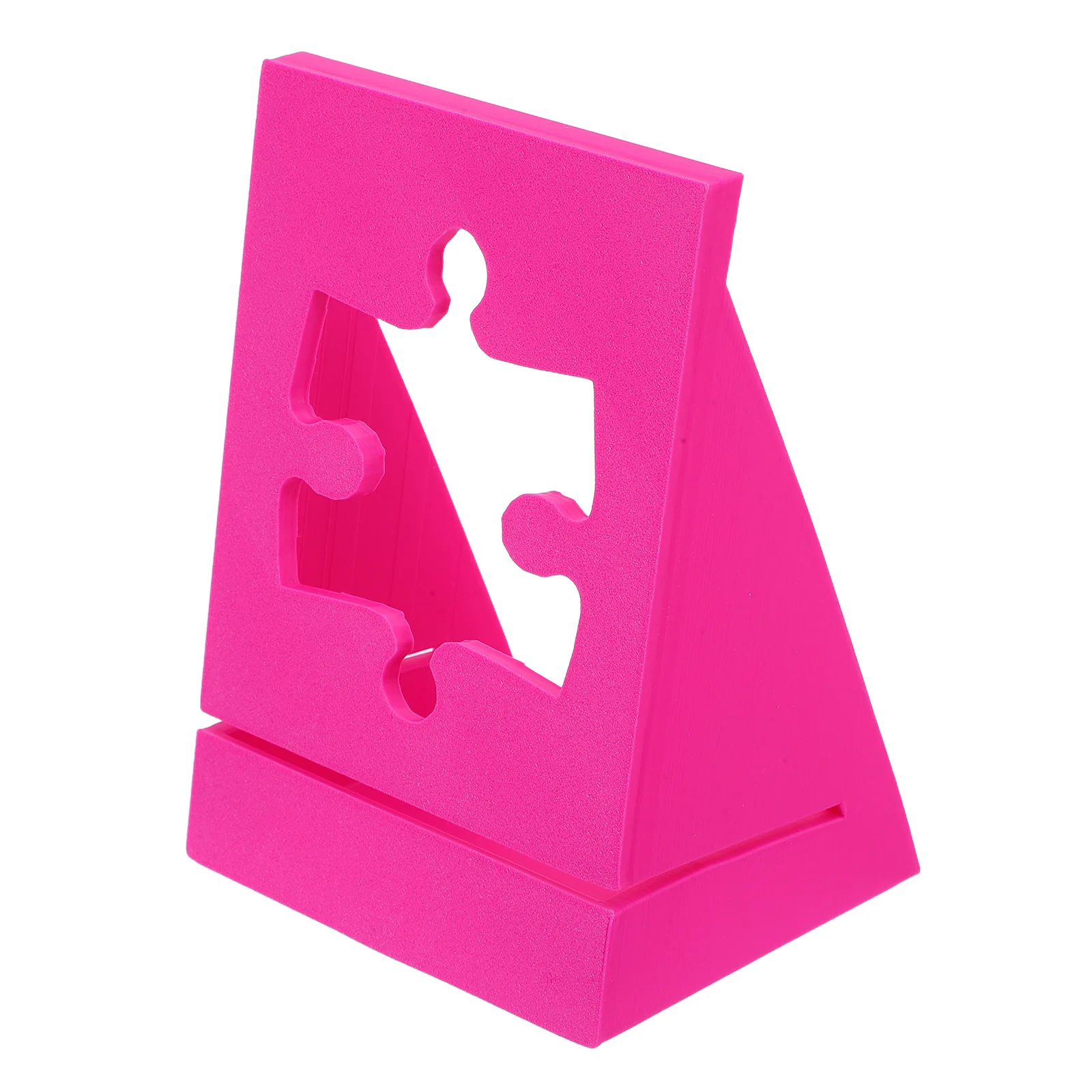 

Decorative Puzzle Box Stand - Space Saving Puzzle Board Display Rack with Lid Support and Poster Holder for Neat Home