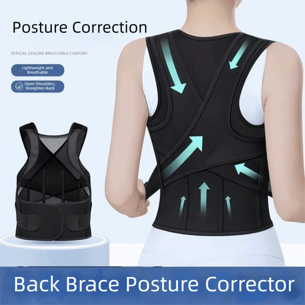 Pain Relief Back Posture Corrector Muscle Memory Support Full Back Support Back Support Brace Breathable Lumbar Shoulder Support