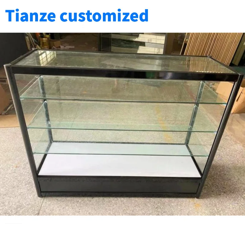 （customized）Aluminum and Glass Display Cabinets Smoke Shops FullDisplay Lockable Glass Display Showcase Sal