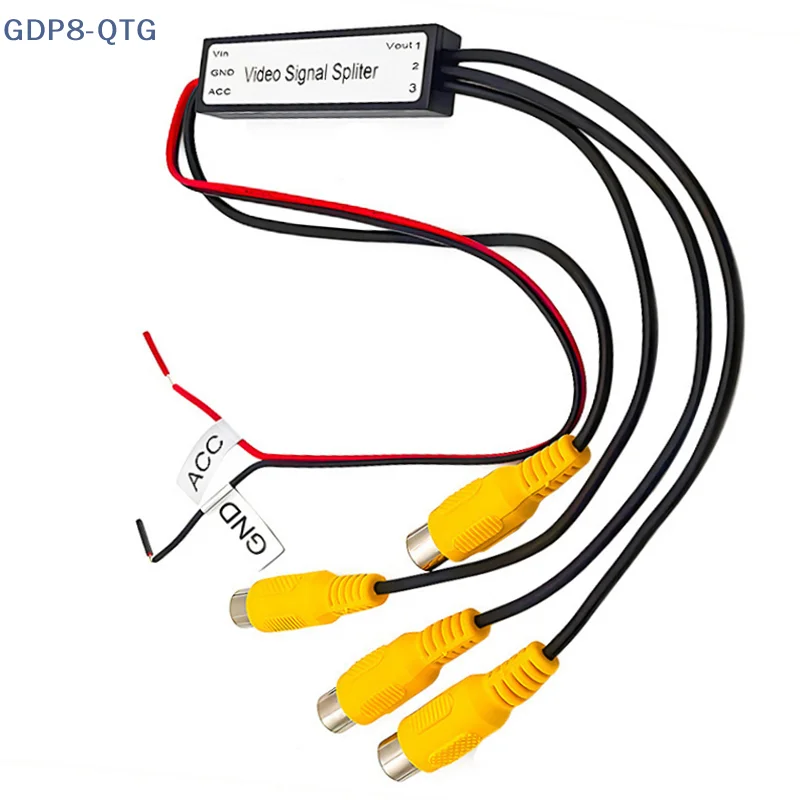 NEW CVBS & AHD720P Video Signal Splitter 1 To 3 Output Video Booster Amplifier Splitter For Car,Input 3 Output