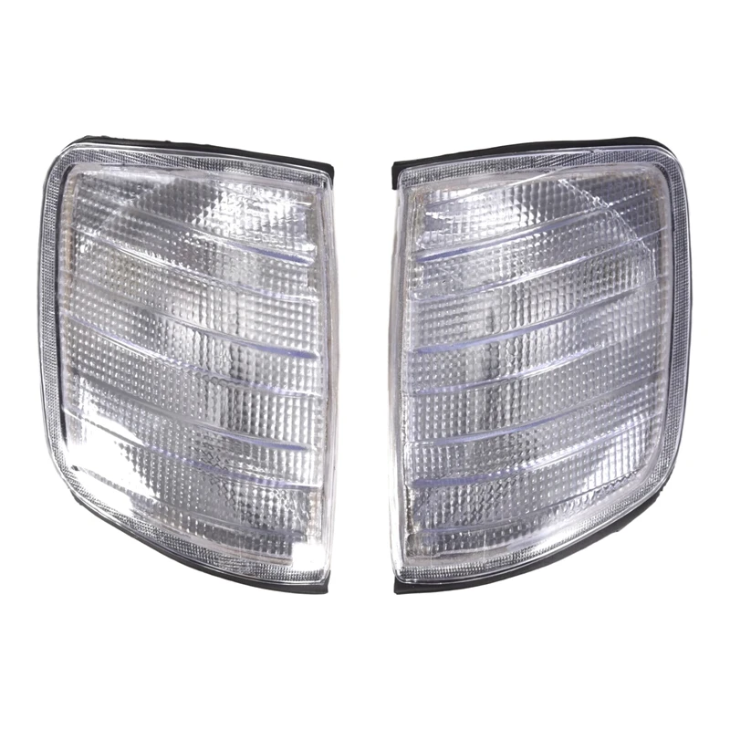 أضواء الزاوية البيضاء L + R للسيارة أضواء إشارة الانعطاف لسيارة W124 E-Class Sedan -95 1248260043 1248260143-A10G #6