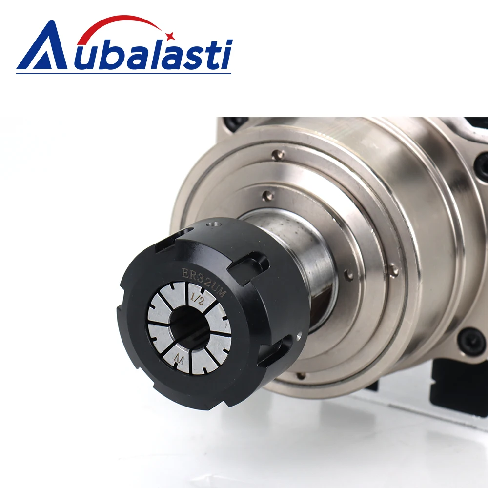 Aubalasti 4.5KW 6KW 7.5KW CNC Air Cooled Spindle Motor 380V 220V ER32 18000RPM 300Hz 600Hz GDZ120x103 For CNC Engraving Machine