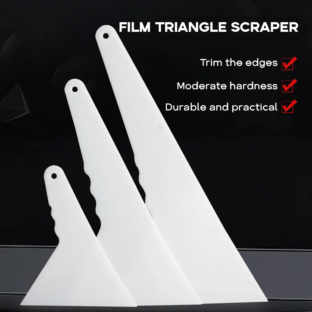 Car Windshield Snow Frost Ice Removal Shovel Scraper Cleaning Tool Triangle Window Tinting Squeegee thickened and widened design