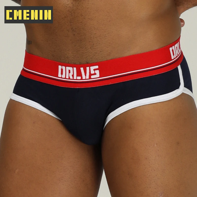 Men Underwear Sexy Gay Male Panties Cotton Briefs Underpants Jockstrap G-Strings Breathable Hombre Cuecas Brief OR199