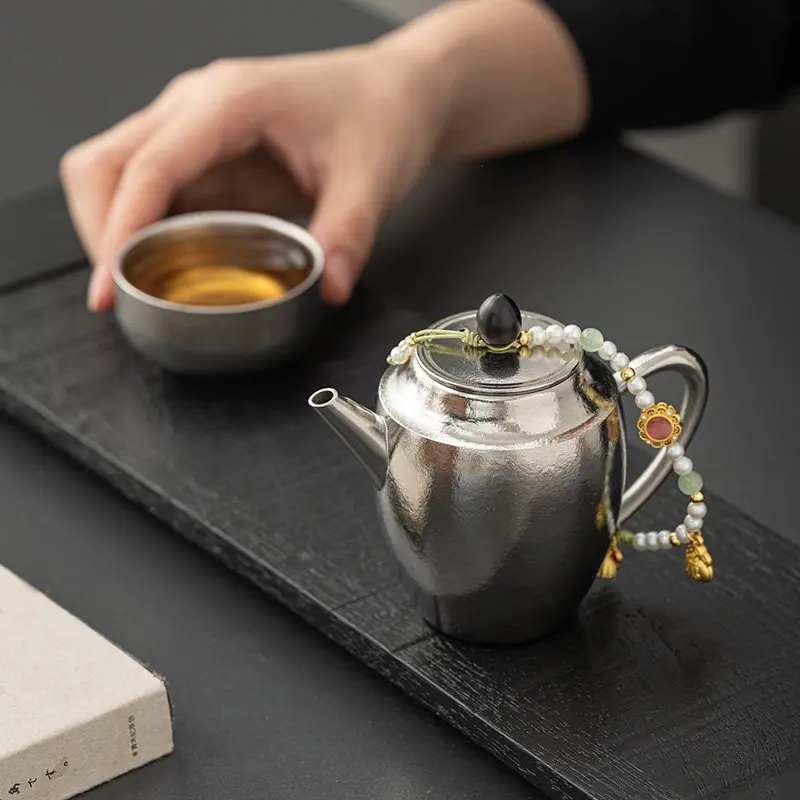 Pure Beauty Shoulder Teapot Teapot Handmade High Luxury Gift Box Household Set High-End Tea Set Gift