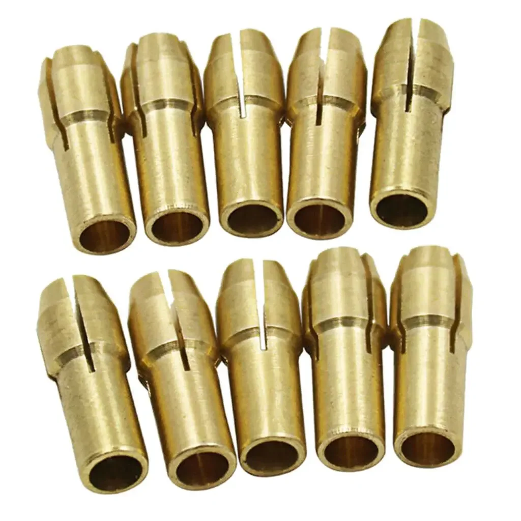 Rotary Tool Copper Connector Drill Chuck Drill Bit Collet Electric Grinder 0.5-3.2mm Brand New High Quality Yellow