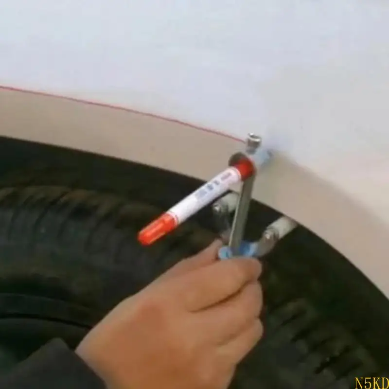 Alat Perbaikan Penyok Logam Lembaran Alat Penanda Garis Bodi Mobil Alat Gambar Profesional Scriber Alis Roda Mobil Portabel