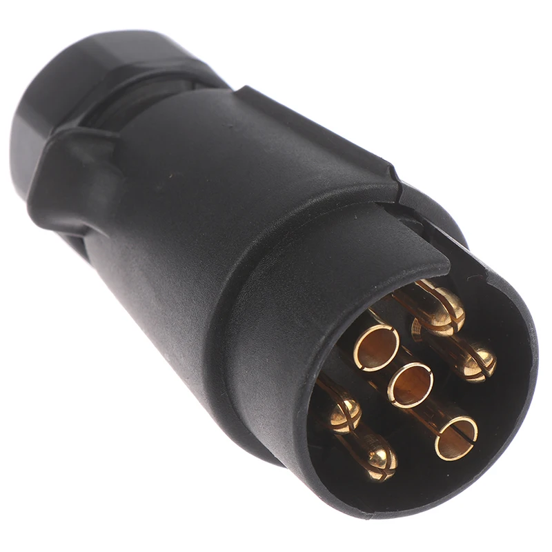 12V 7 Way Round Standard European Car Plug Connector 7 Pin Socket Plugs Trailers