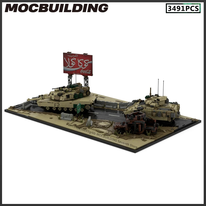 MOC Building Blocks Military Weapon Transportation Vehicle Game Serie Scene Model DIY Assembly Bricks Creative Toys Xmas Gifits