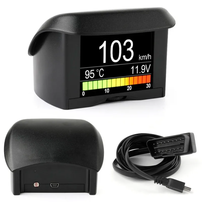 

Head-up display, engine diagnostics, speed, water temperature display