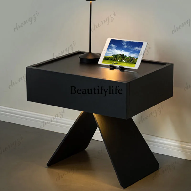 

Unique Bedside Table Headboards Organizer Cool Bedroom Narrow Nightstand Low Simple Mesa De Cabeceira Outdoor Furniture