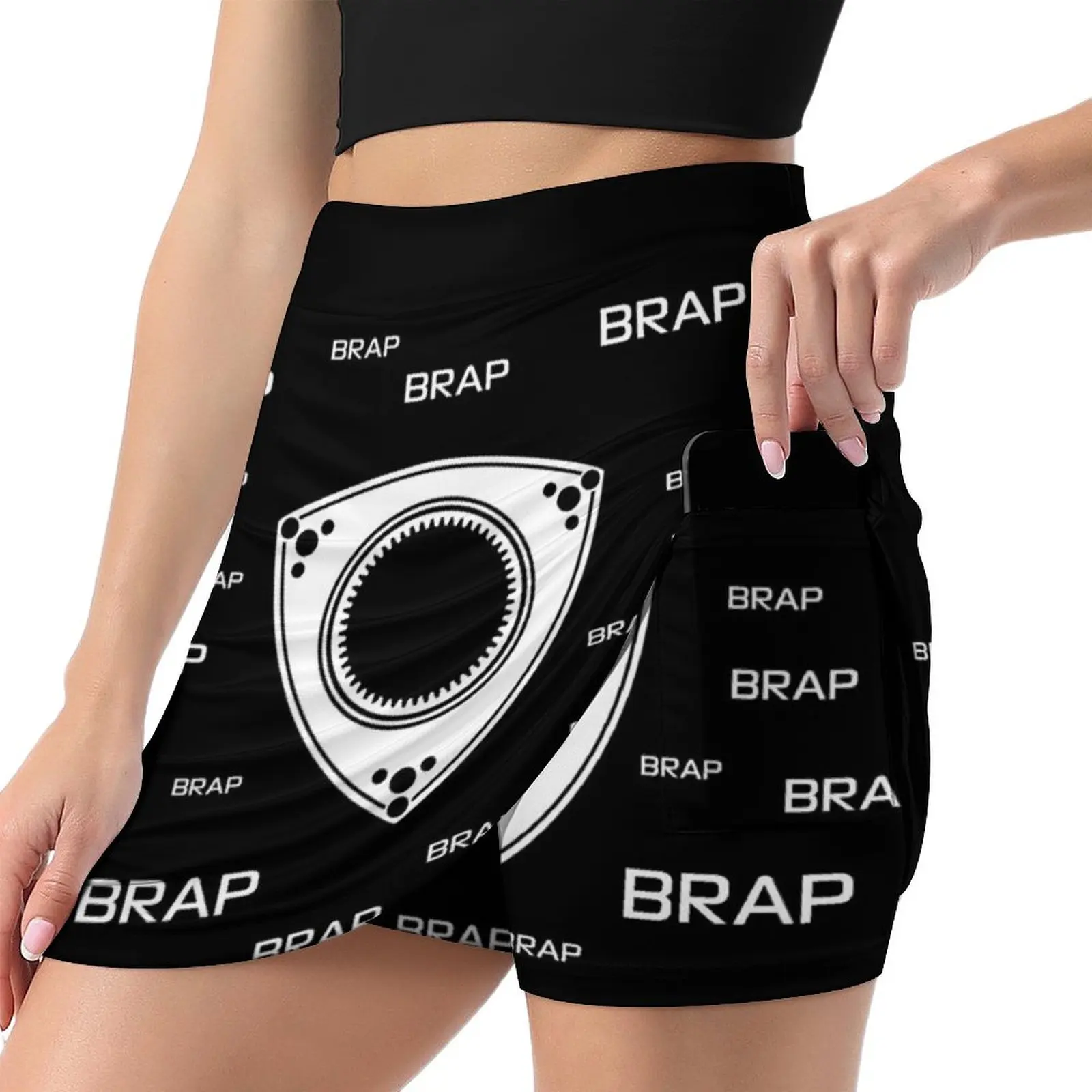 Rotary Brap (the noise a rotary engine makes) Mini Skirt womans clothing kawaii skirt