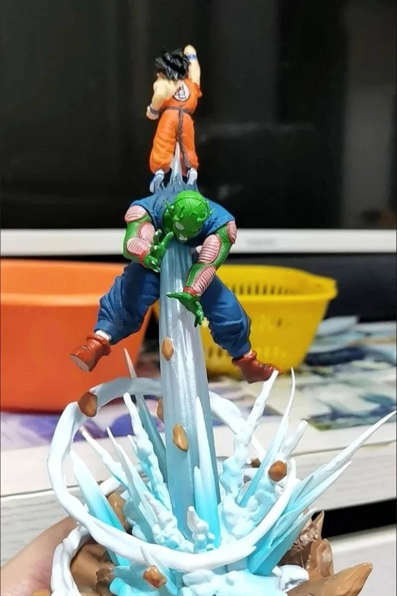 21cm Anime Dragon Ball Son Goku VS Piccolo Figure PVC Action Figures Model Toys GK Statue Desktop Decoration Collection Pieces